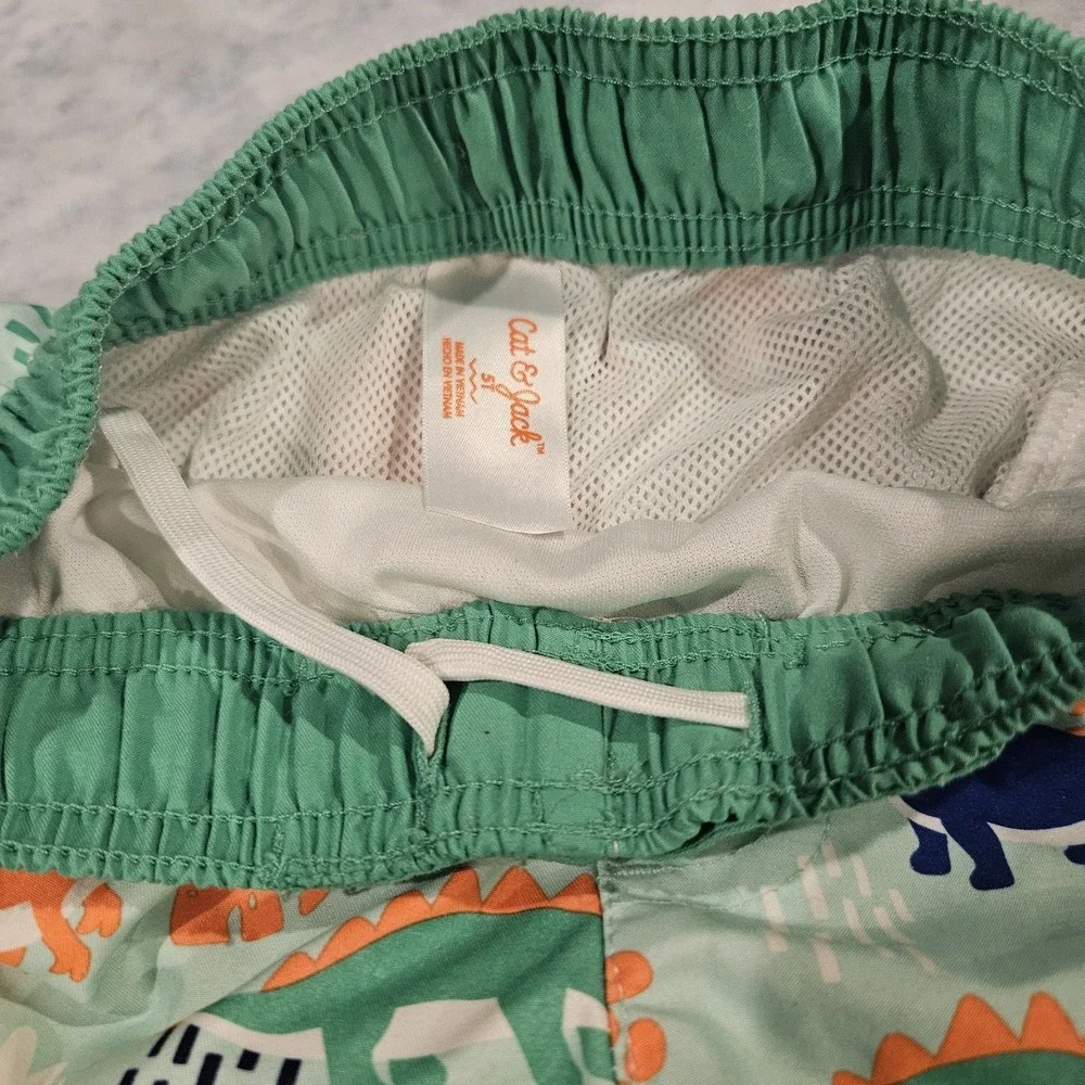 Boys Swim Trunks 5T Bundle Cat‎ & Jack Gymboree Dinosaur Tropical NWT 2 Pc